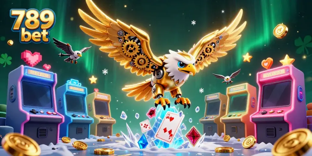 Experience thrilling gameplay at 789 bet with vibrant casino-themed illustrations and gaming elements.