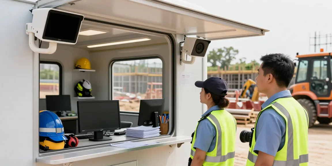 Construction Site Security: Trusted provider monitoring a busy site.