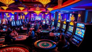 Experience the thrill of gambling with crushin ai-powered tables and vibrant casino action.