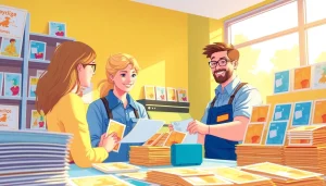 Shop for cheap large letter stamps at a vibrant post office adventure.