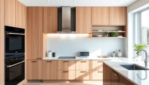 Showcase уреди за вграждане in a contemporary kitchen emphasizing sleek design and efficiency.