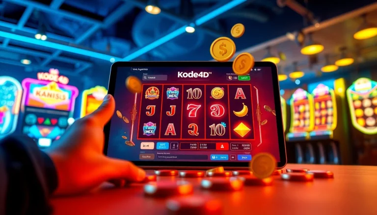 Experience the excitement and security of Kode4d link in a vibrant online gaming interface.