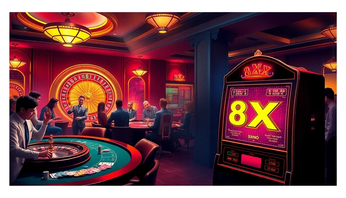 Experience the thrill of gambling at a luxurious casino featuring the exciting 8XX slot machine.