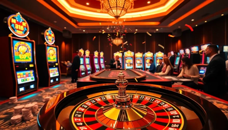 Exciting moment at Nhà cái King88 with players celebrating a big win at the casino.