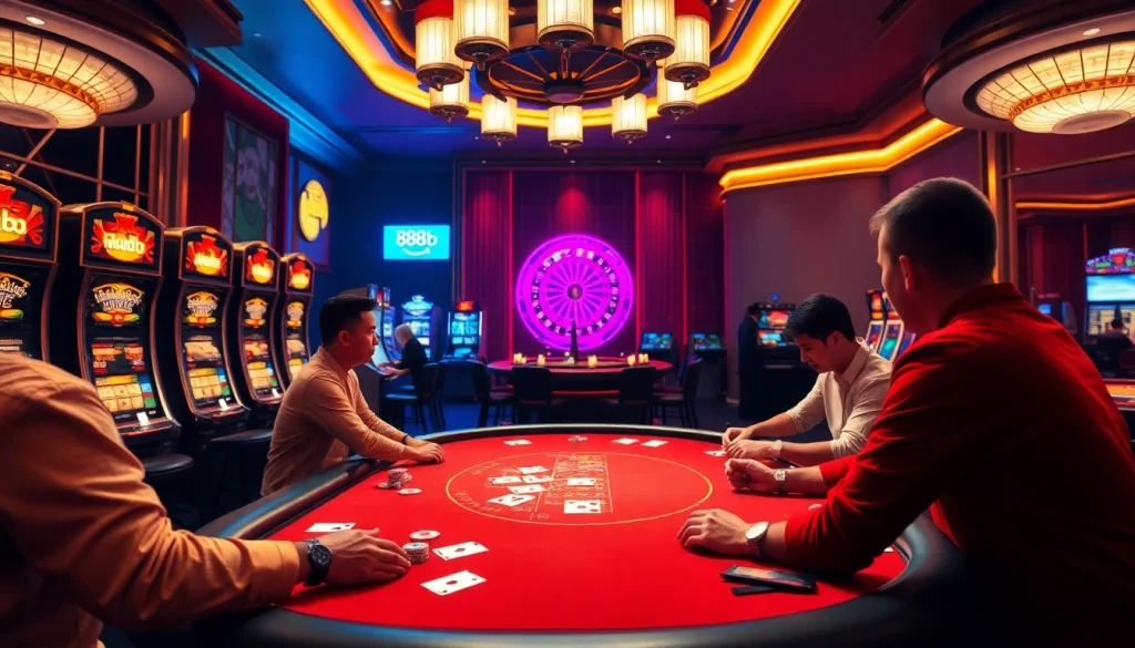 Engage with thrilling poker action at a luxurious casino featuring 888b gaming elements.