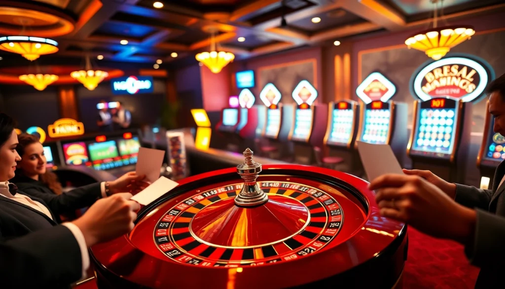 Experience the thrill of ingatbola as players engage in exciting casino games at a vibrant online gambling interface.