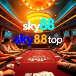 Sky88 top exhilarating online gambling experience with vibrant casino scene and engaging players