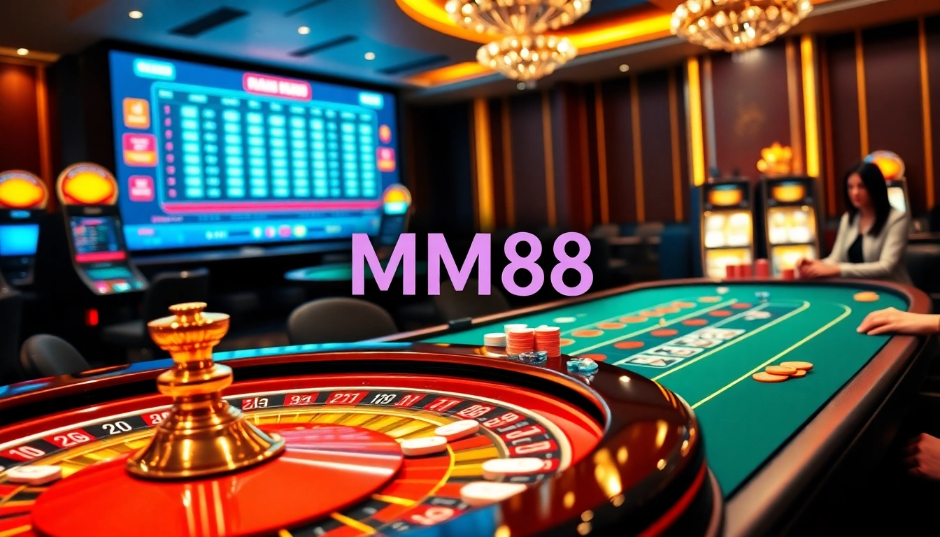 Players enjoying a thrilling gaming experience at MM88's online casino.