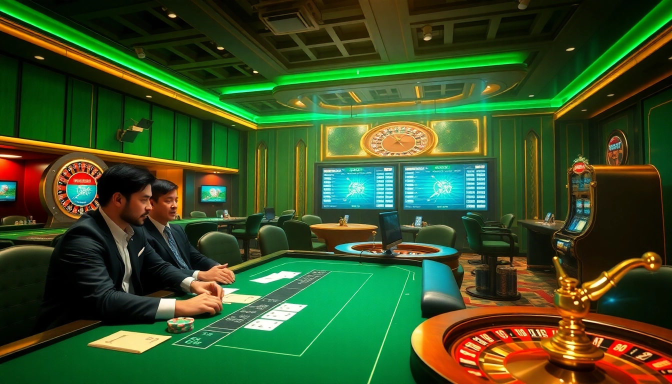 Track kèo nhà cái with live sports betting excitement at a luxurious casino table