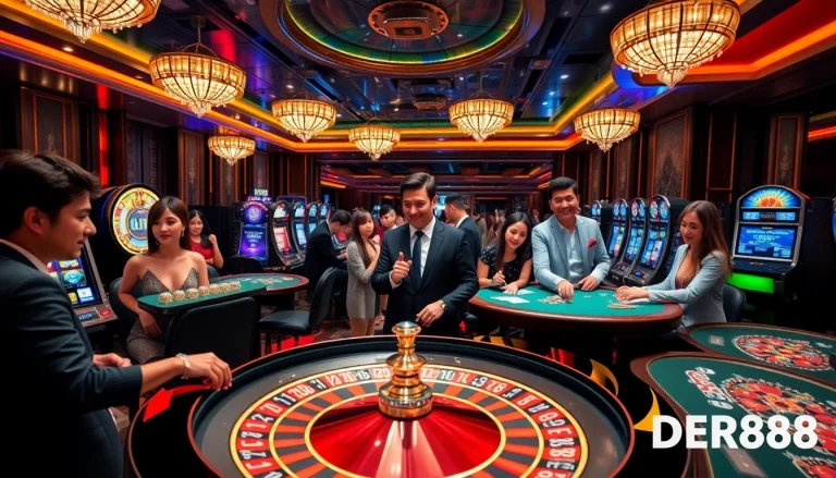 Experience the excitement of gambling with DR88 at a modern, luxurious casino.