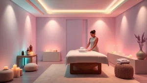 Experience the tranquility of spa ads with soothing colors and calming ambiance.