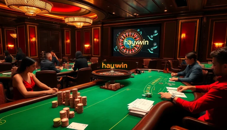 Experience the thrill of gaming at hay.win with high-stakes poker and a roulette wheel.
