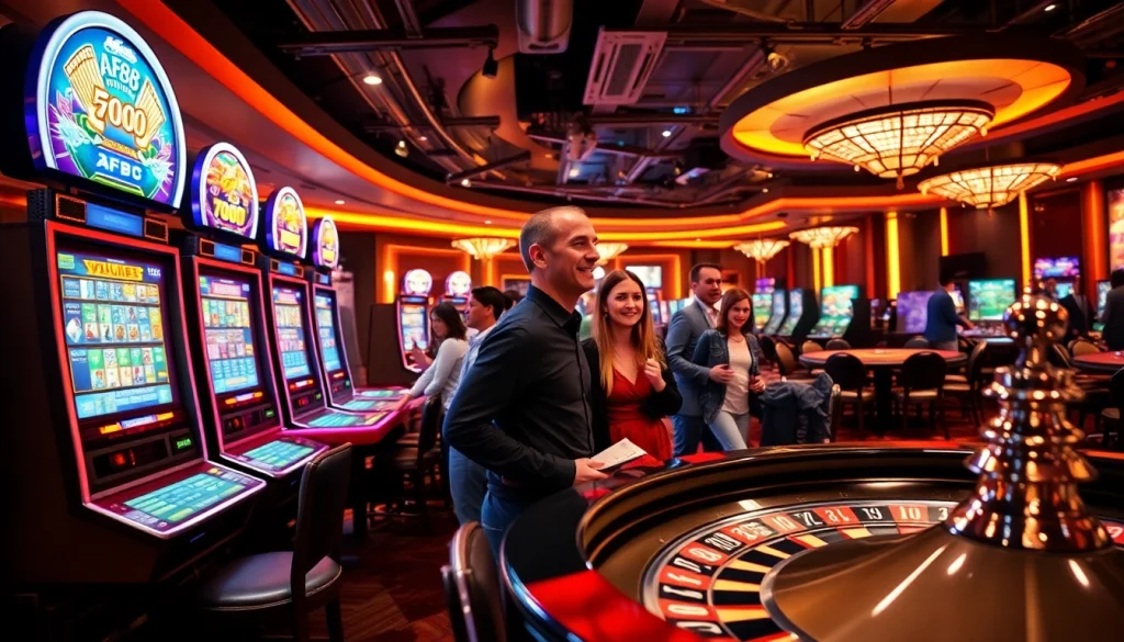 Experience the excitement at AF88 casino, filled with vibrant slot machines and games.