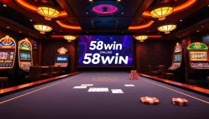 Experience thrilling gameplay and betting excitement at 58win online with vibrant casino elements.
