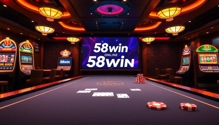 Experience thrilling gameplay and betting excitement at 58win online with vibrant casino elements.