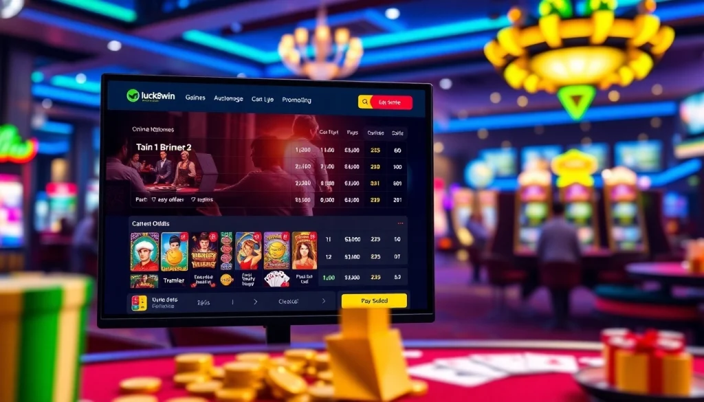 Explore the immersive online betting experience at luck8win.live with vibrant gaming visuals.