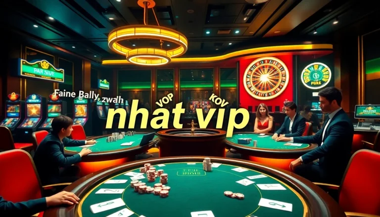 Experience the thrill of online gambling at nhat vip with luxurious casino visuals.