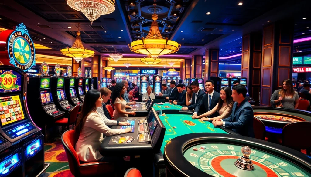 Experience the thrill of casino luckywin with vibrant tables, exciting games, and joyous players.