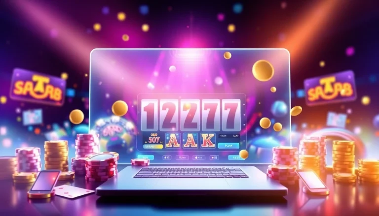 Dynamic online gaming scene showcasing hello88win.live with vibrant colors and engaging elements.