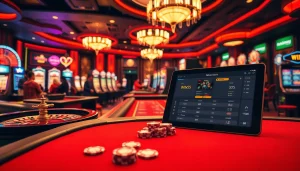 Gamblers at a luxurious casino table enjoying games with Win55 in the background.