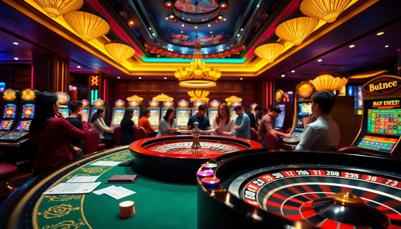 Experience thrilling gameplay at a casino with a focus on rikvip uy tín poker strategies and winning moments.