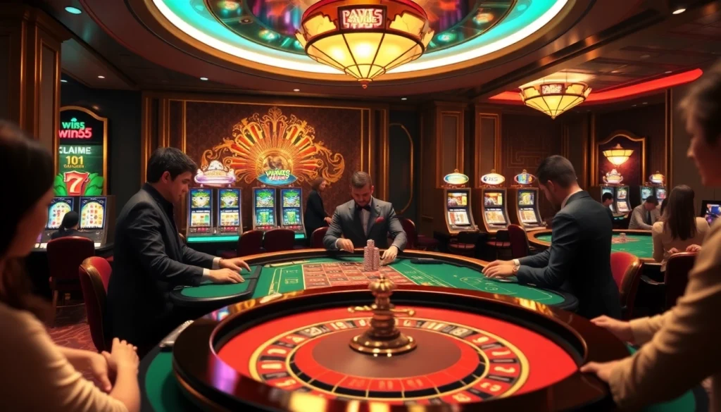 Exciting casino experience at win55 with professional dealers and vibrant table games.