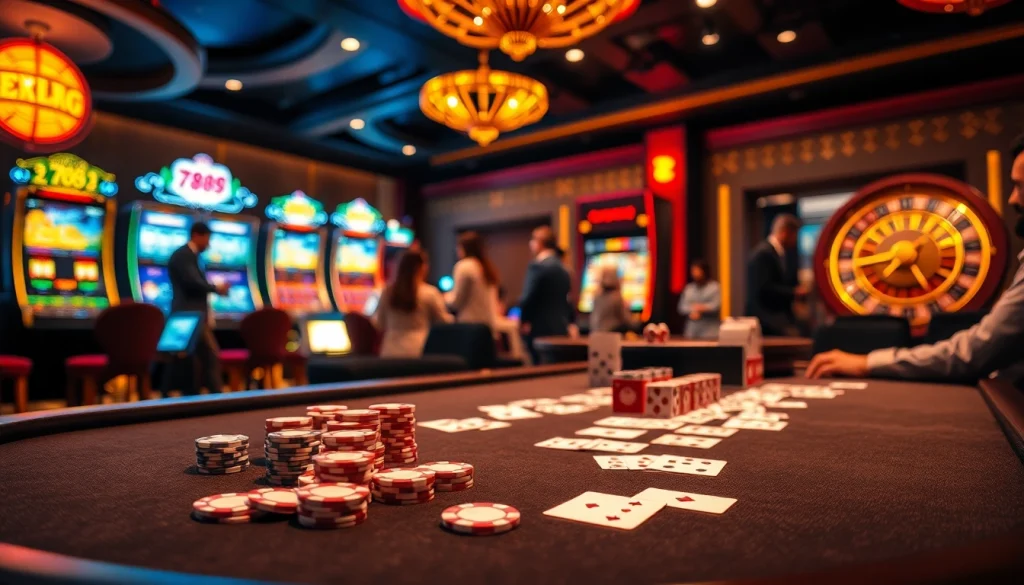 Engage in thrilling poker action at 789f's luxurious casino table setting.