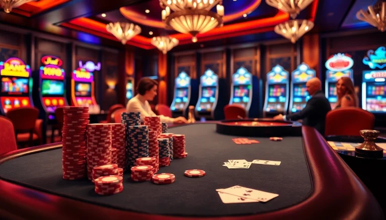 Engaged players at a poker table illustrating the excitement of sodo66 casino action.