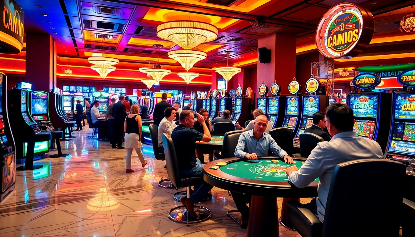 Engaging scene at the meilleur casino en ligne belgique highlighting vibrant games and enthusiastic players.