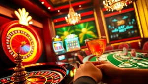 Experience thrilling gambling at 33win with luxurious casino tables and vibrant slot machines.