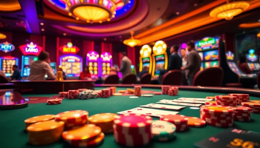 Experience the thrill of Bet88 with vibrant casino games and excited players.