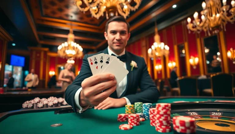 Engaging poker game at https://789f00.net/ with colorful chips and vibrant ambiance.