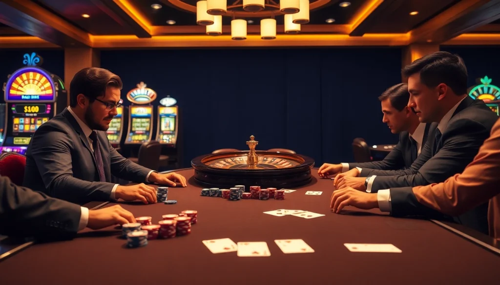 Professional players engage in a high-stakes game at https://pub88.com.de/, showcasing poker intensity.