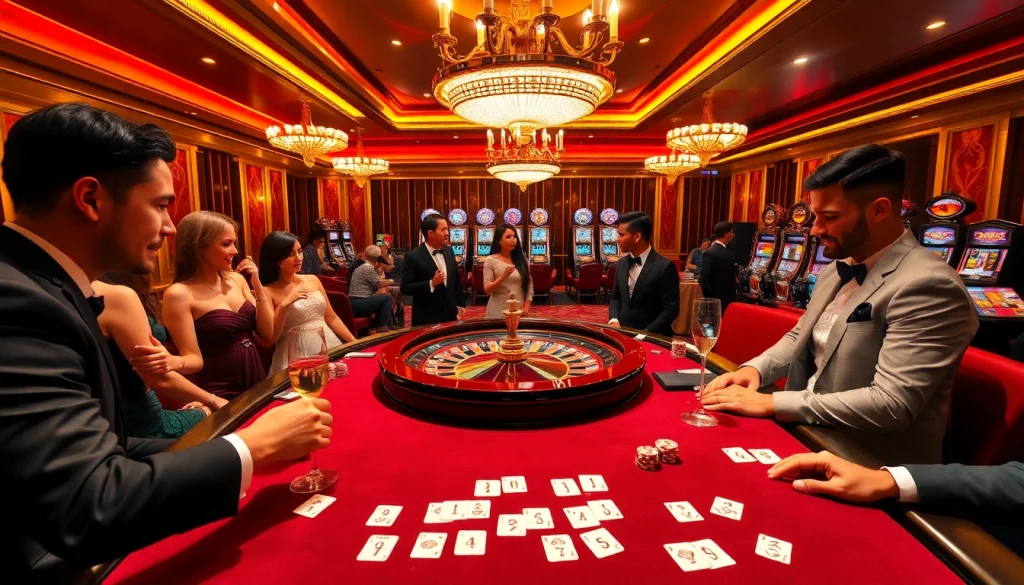 Engaged players at a PG99 themed casino table, enjoying a thrilling roulette game.