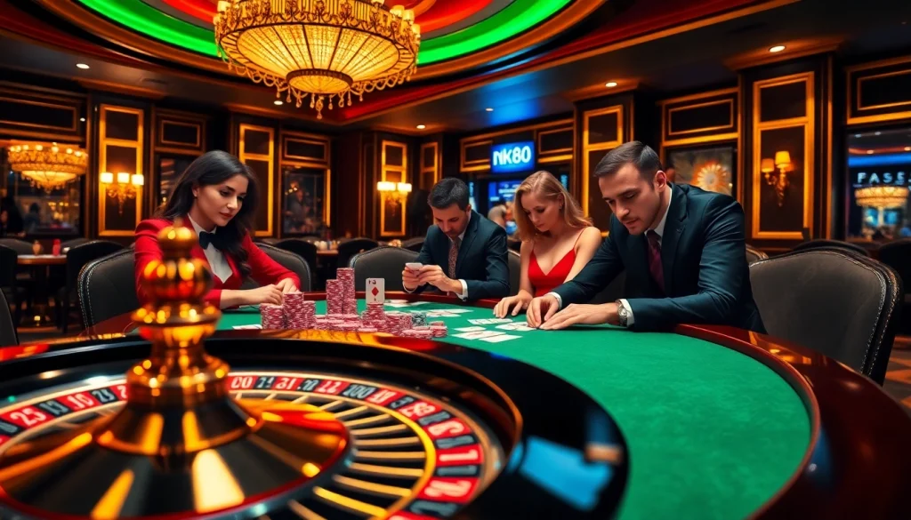 Engage in a high-stakes poker game at nk88 casino, where strategy meets excitement.