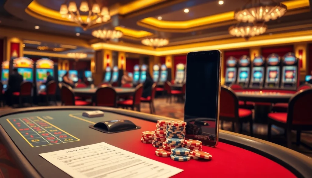 S8 players celebrate their wins at a casino table surrounded by vibrant gaming elements.