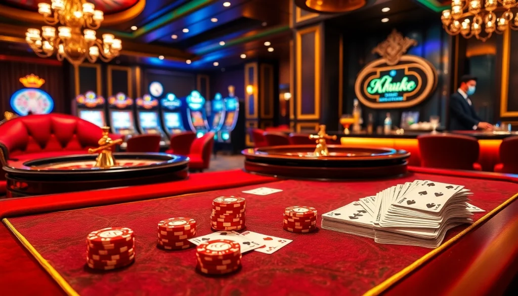 Experience the excitement of winning at https://kwin.bio/ with vibrant casino tables and luxurious game elements.