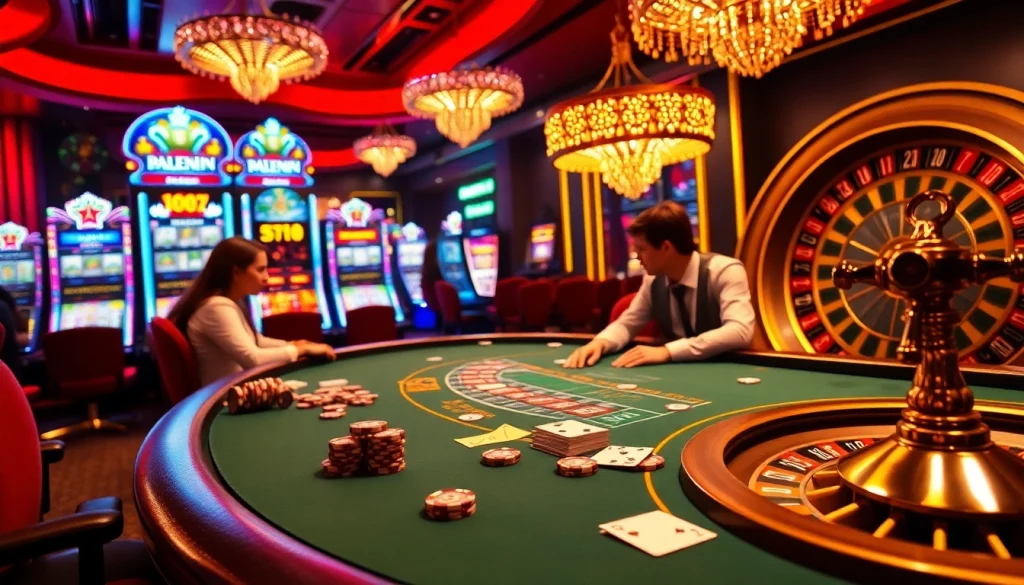 ABC8 casino excitement captured in vibrant gaming table with blackjack action.