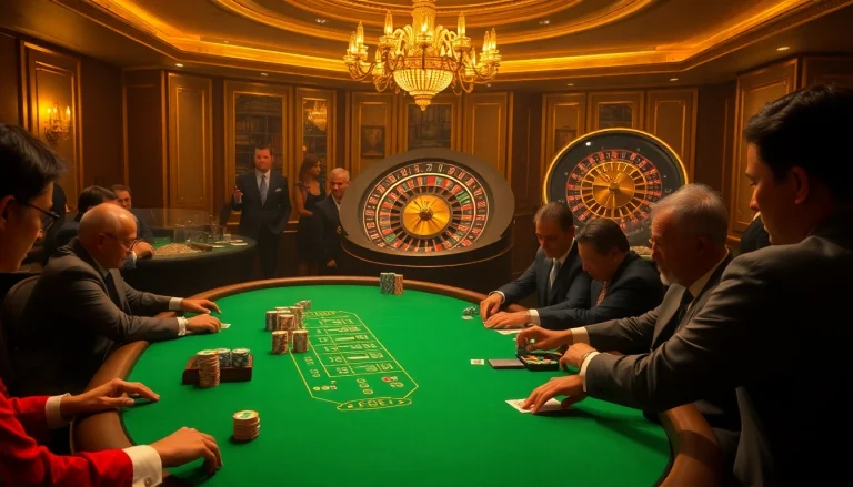 Engaging gambling action at MK8's luxury casino with poker games and roulette excitement.