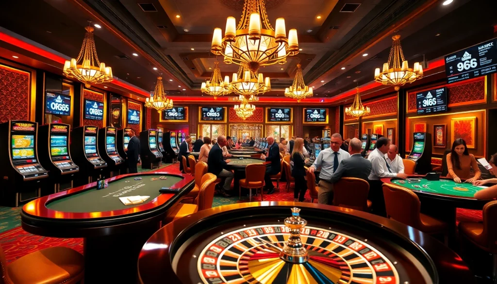 Experience the excitement of gambling at ok 365 with vibrant casino tables and thrilling gaming action.