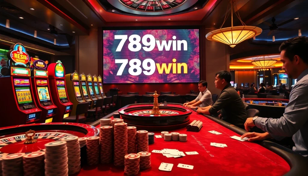 Experience thrilling gameplay at 789win with vibrant casino environments and engaging gaming action.