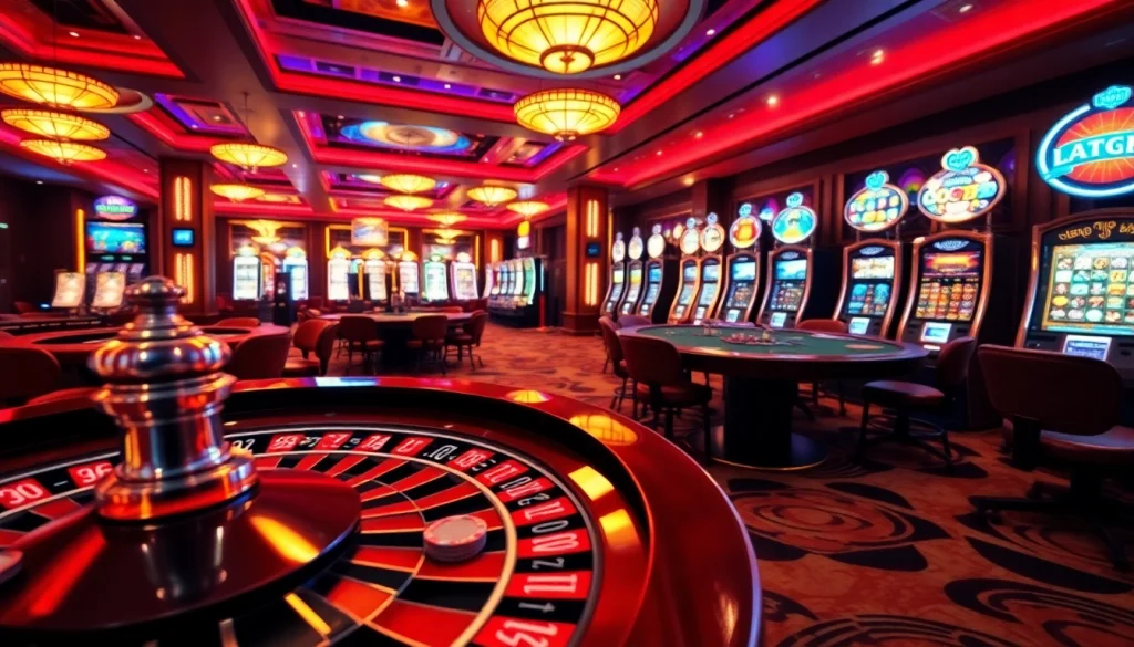 Experience the excitement at trang chủ i9bet with luxurious casino tables and vibrant slot machines.
