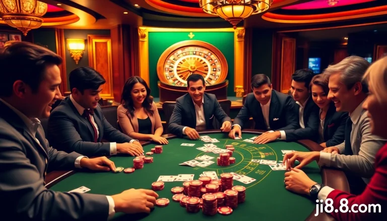 Engage with thrilling gameplay at j88.com featuring poker and roulette excitement.