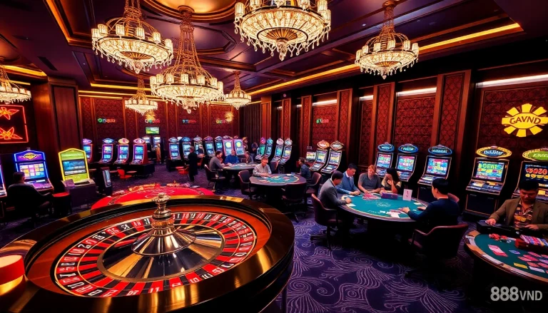 Engaging roulette game scene featuring 888VND's thrilling casino atmosphere.