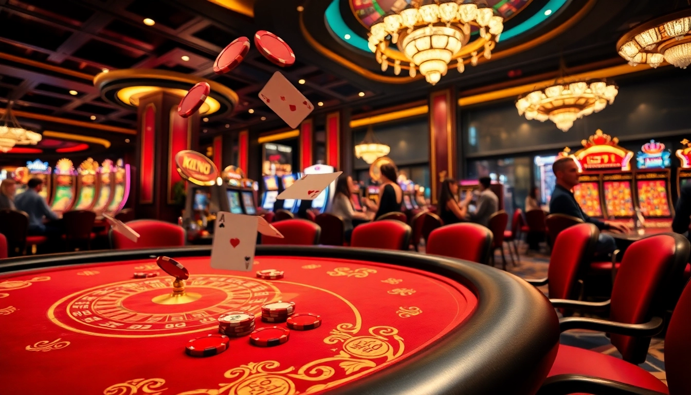 Experience the thrill of betting at King79's luxurious casino tables filled with excitement.
