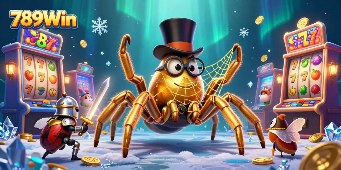 Experience the thrill of 789Win with dynamic casino elements and vibrant characters in action.
