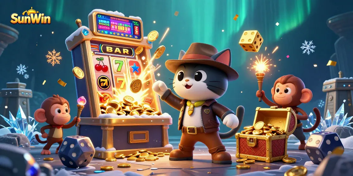 Experience ultimate winning at SunWin with vibrant 3D digital slots bursting with sparkling treasures.